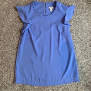 J. CREW flutter sleeve blouse